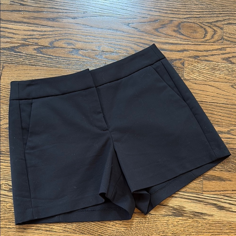 CeCe Classic Black Women's flat front dress Shorts, 6